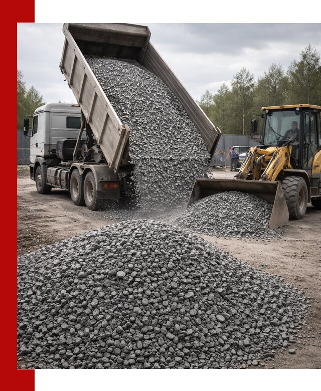 Доставка и продажа щебня гранитного в Альметьевске