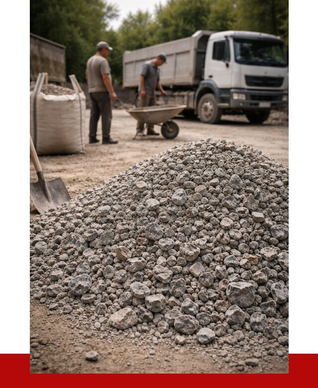 Гранитный щебень фракция 20-40 в Альметьевске от 3322 руб. ПРОНЕРУДЛьм