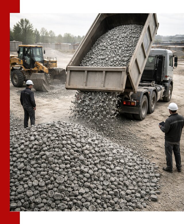Доставка гранитного щебня фракции 20-40 в Альметьевске