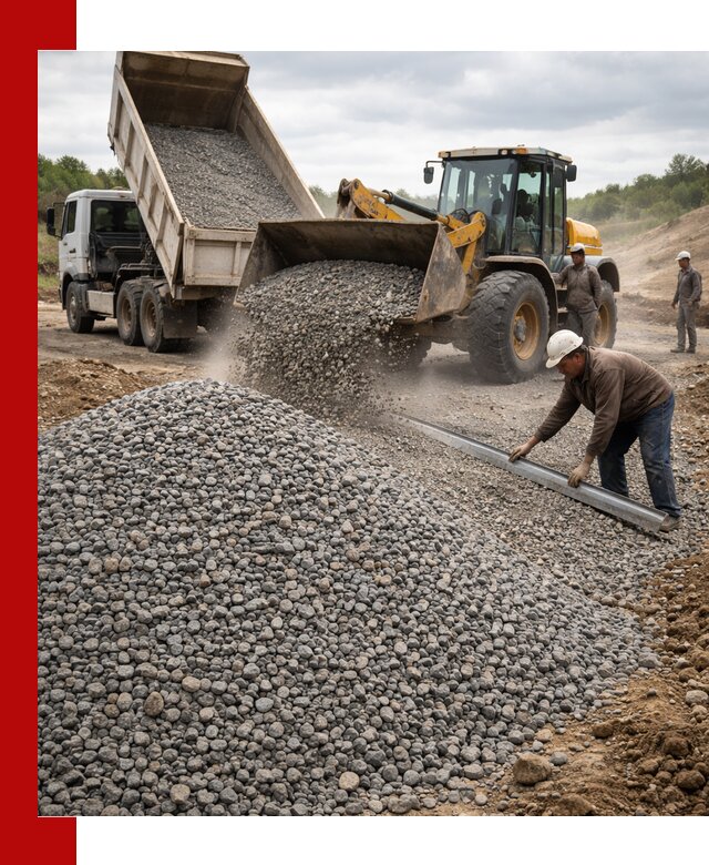 Гравийный щебень фракция 5-20 с доставкой в Альметьевске