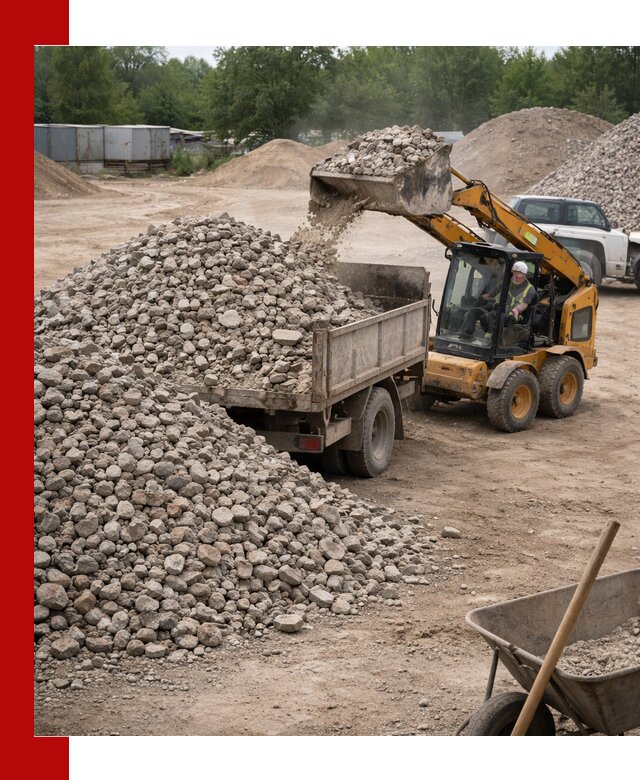 Доставка вторичного щебня в Альметьевске для строительных работ
