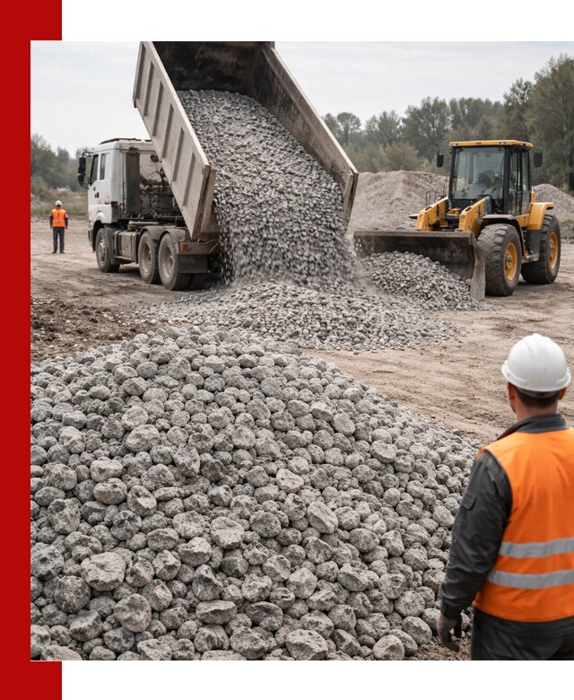 Доставка бетонного щебня фракции 20-40 в Альметьевске