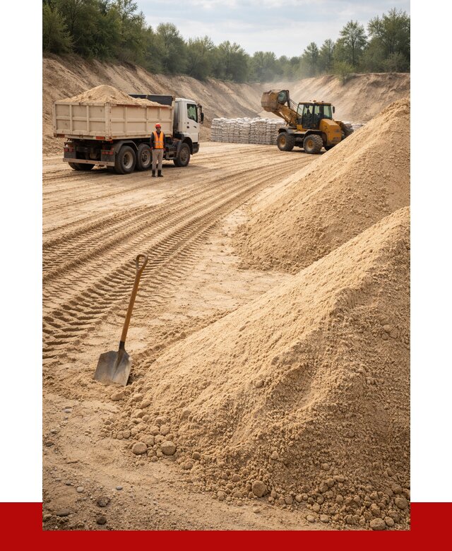 Карьерный песок мелкозернистый в Альметьевске от 9342 р. | ПРОНЕРУДЛьм