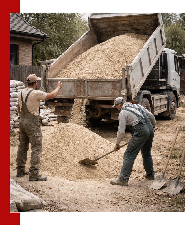 Песок для штукатурки с доставкой в Альметьевске качественный и чистый