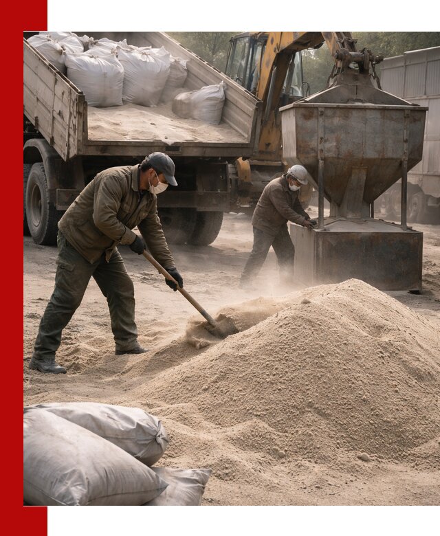 Кварцевый песок для пескоструя в Альметьевске — доставка и качество