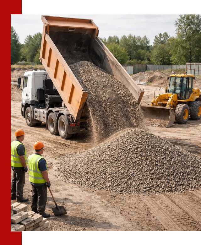 Доставка щебёночно-песчаной смеси ЩПС С7 в Альметьевске