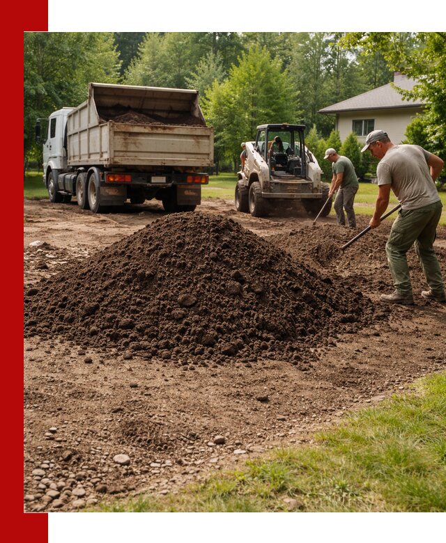Доставка и укладка грунта для газона в Альметьевске