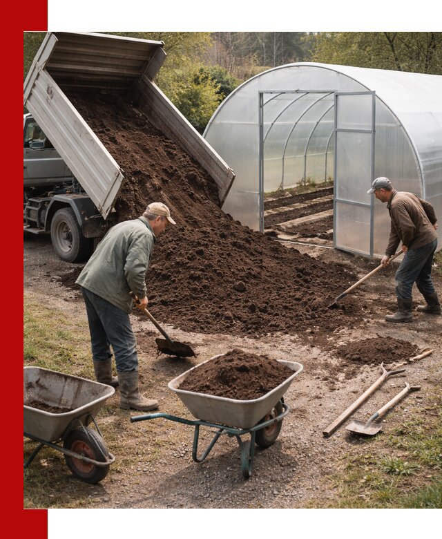 Грунт для теплицы с доставкой в Альметьевске — плодородный субстрат под растения