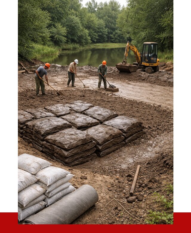 Купить глину для пруда в Альметьевске от 4671 р. с доставкой | ПРОНЕРУДЛьм