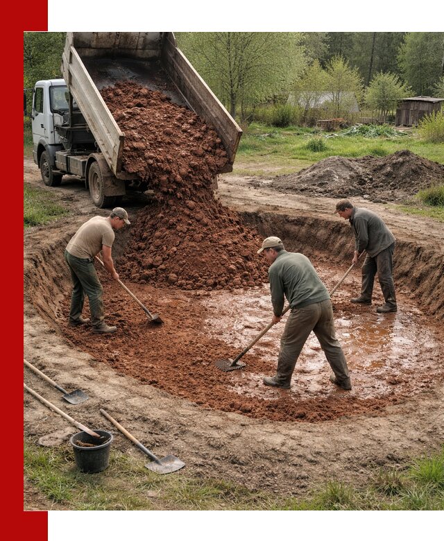 Купить качественную глину для пруда в Альметьевске