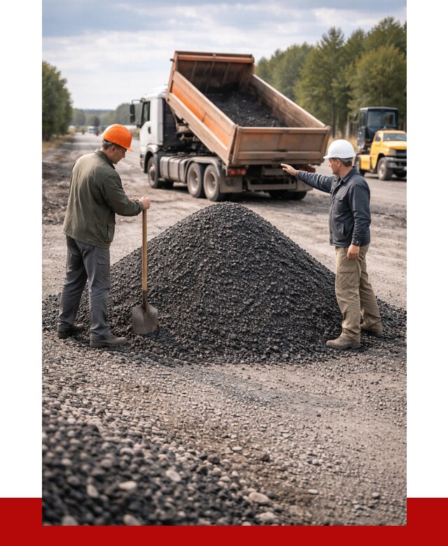 Купить асфальтовую крошку для дорог в Альметьевске от 4360 р. | ПРОНЕРУДЛьм