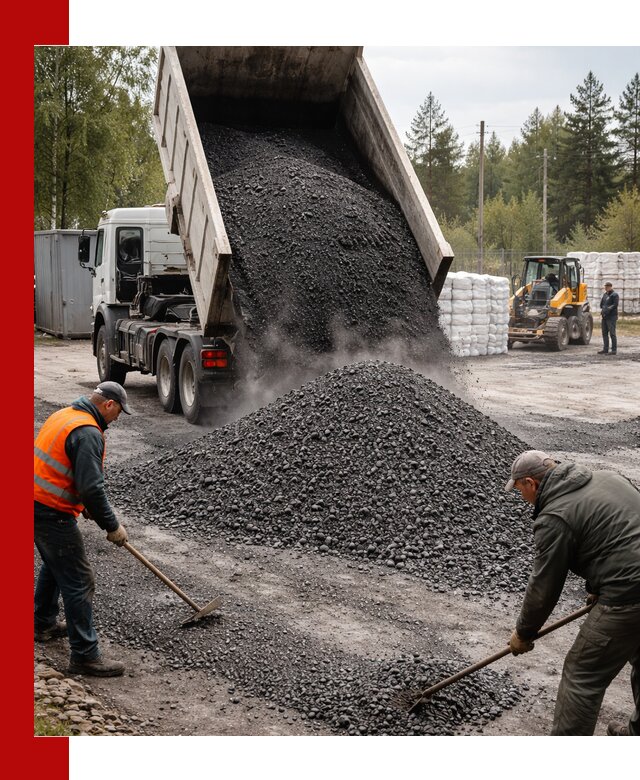Доставка и продажа асфальтного гранулята в Альметьевске