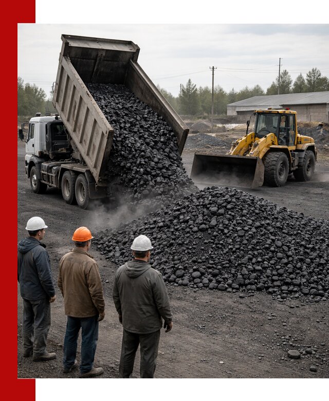 Доставка угля антрацита в Альметьевске с самосвалами и погрузкой