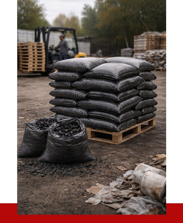 Купить уголь в мешках с доставкой в Альметьевске от 7785 р. | ПРОНЕРУДЛьм